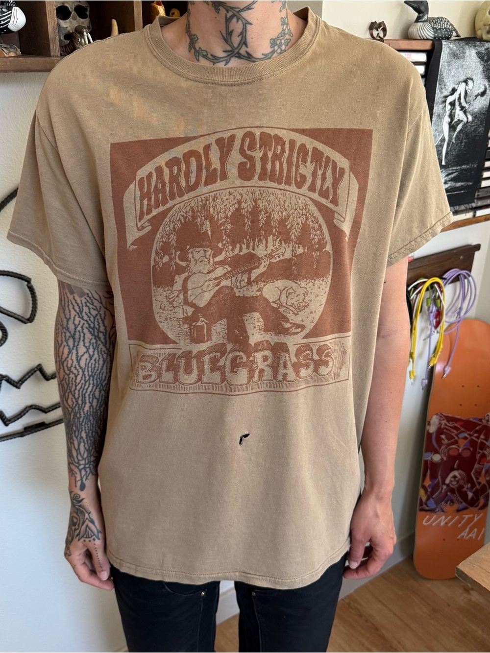 Hardly Strictly Bluegrass 2012 Music Festival S/S Graphic Tee ~ Size Medium - Picture 3 of 11